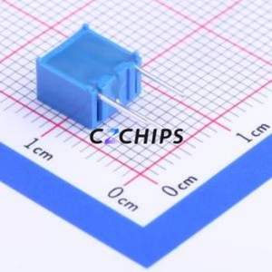 Resistencia Ajustable/Potenciómetro 3362W-1-101LF, Componente de Orificio Pasante (THT)-3P, Resistencia de 7x6.6mm, 100 Ohmios, 10%, 500mW, 100ppm ℃ - Product Image 2