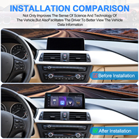 Estéreo para Auto Navihua para BMW E90 F30 E60 F10 E87 F20 F22 F23 F07 F01, Unidad Principal con Pantalla Táctil, CarPlay, Android Auto, GPS, Sistema Linux