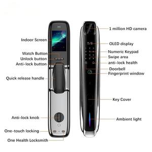 Wifi Thông Minh An Ninh Khóa 3D Nhận Dạng Khuôn Mặt Hồng Ngoại Tầm Nhìn Ban Đêm Wake-up Vân Tay/Thẻ IC/Mật Khẩu Mở Khóa Thông Minh Ổ Khóa - Product Image 6