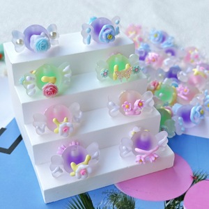 DIY Cute Cartoon Colors Gloss Frosted Candy Sugar Flower <b>Acrylic</b> <b>Bead</b> for Jewelry Making in Daily or School Wholesale - Product Image 2