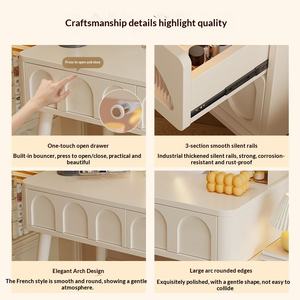 <span class=keywords><strong>Tocador</strong></span> de Dormitorio Moderno y Sencillo, Estilo Nuevo 2025, Pequeño, para Casa de Alquiler, Escritorio para Niñas, Almacenamiento, Mesa de Maquillaje, Embalaje para Envío Y - Product Image 4