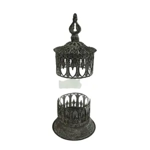 Hot Sale Custom metal candle holder glass Black tin soldering copper glass candle holder brass lantern candle holders
