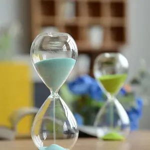 5/15/30 dakika el yapımı renkli kum zamanlayıcı saat cam kum saati kum saat zamanlayıcı ev dekorasyon için