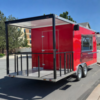 Camion de restauration BBQ, chariot à pizza, burgers, saucisses, gyros, remorque alimentaire personnalisée avec zone de grillade, fabrication pour la vente aux États-Unis et en Turquie