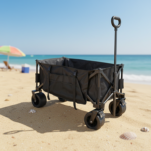 Carrito de Camping Plegable Resistente de Acero Inoxidable con Cuatro Ruedas, Plataforma para la Compra, Capacidad de 190L, OEM WOQI - Product Image 5