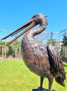 Sculpture de cygne rustique cerf de jardin fabriqué à la main en fonte grue Figurine extérieure décorative grue Statue pour décors de jardin - Product Image 4