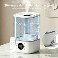 Humidificateur intelligent à commande par application, réservoir transparent 3L/5L, humidificateur ultrasonique à brume froide pour la maison, le bureau et les plantes