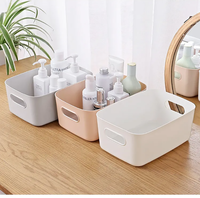 Boîte de rangement, panier de rangement pour objets divers, boîte en plastique pour snacks de bureau étudiants boîte de rangement pour la cuisine maison