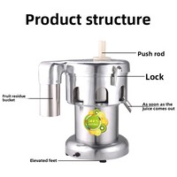 Presse-agrumes entièrement automatique commercial, presse-agrumes à séparation des résidus de jus, machine à jus