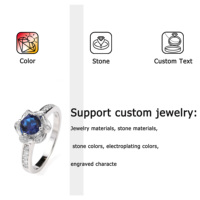 Bagues en argent sterling 925 pour femmes, bijoux élégants avec accents de zircone cubique de haute qualité