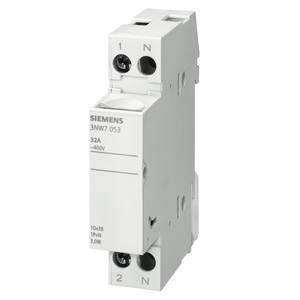 Porte-fusible Siemens 3NW7 053 1P+N 32A 400V 10x38 Plastique - Product Image 1