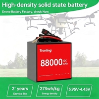 Baterai Solid State Drone Pertanian Kapasitas Tinggi Daya Angkat Berat Daya Tahan Lama 6S 24S 22S 28S 88000mAh untuk Drone Survei Pemetaan