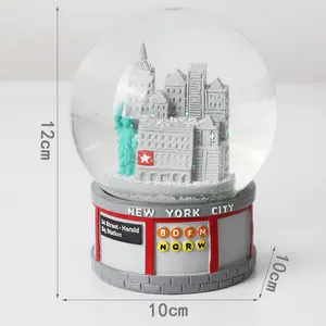 Redeco Lage Prijs Moderne Snowglobe Glas Diy Sneeuw Globe Ornament Hars Ambachten Voor Geschenken Home Decorations