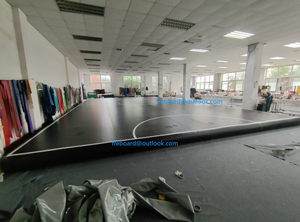 Terrain de basket gonflable avec logo personnalisé et <span class=keywords><strong>matelas</strong></span> de gymnastique rebondissant pour entraînement sportif - Product Image 5