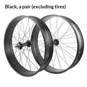Set di Ruote Anteriori e Posteriori da 26 Pollici in Lega di Alluminio Spessa 4.0 per Motoslitta e <span class=keywords><strong>Auto</strong></span> da Spiaggia, Senza Pneumatici - Product Image 4
