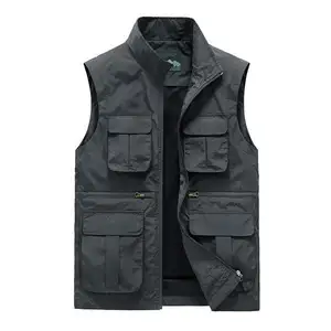 Customized Logo Multi Pocket Workwear Outdoor Men's Women's Vest Fishing Photography Tactical Vest