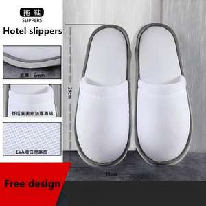 Chaussons d'hôtel de luxe 100 % coton jetables antidérapants et nourrissants, portables pour le voyage, modèle chinois JDCQ-001, vente en gros à prix abordable - Product Image 5