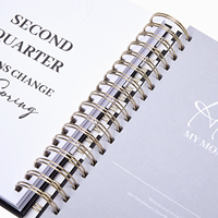 Carnet de notes, journal, agenda, organisateur quotidien, hebdomadaire, mensuel, carnet de planification, impression personnalisée, couverture rigide, spirale, 2027