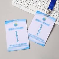 Impression de cartes d'identité d'employé, badges d'événement, permis de travail en PVC brillant, étanches, sur mesure, en gros, avec cordon