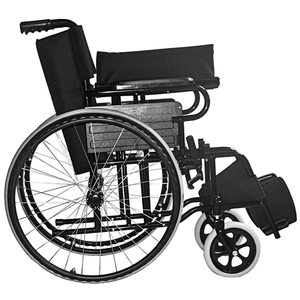 Equipo médico Silla de ruedas plegable Silla de ruedas manual de Enfermería de acero portátil - Product Image 6