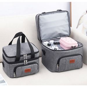 Sac à déjeuner portable personnalisé pour l'extérieur, grand sac isotherme portable, sac isotherme réutilisable pour les voyages - Product Image 2