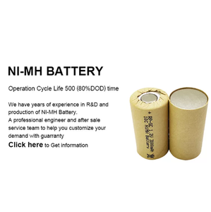 Célula de batería de níquel Sub-C SC3000mah 1,2 <span class=keywords><strong>V</strong></span> Ni Mh Batería recargable - Product Image 4