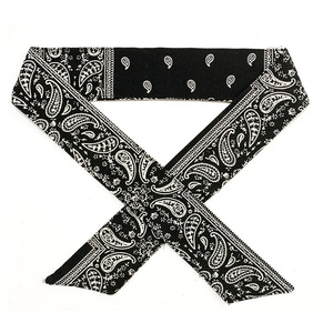 Custom Print Logo Paisley Tennis Yoga Fitness <b>Sports</b> Running Non Slip Tie Ninja <b>Headband</b> - Product Image 3