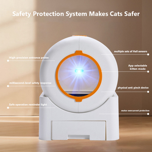 2025 nouveau <span class=keywords><strong>pas</strong></span> <span class=keywords><strong>cher</strong></span> grand bac à litière <span class=keywords><strong>automatique</strong></span> pour chat Tuya APP contrôle intelligent chat toilette Intelligent autonettoyant bac à litière pour chats - Product Image 4