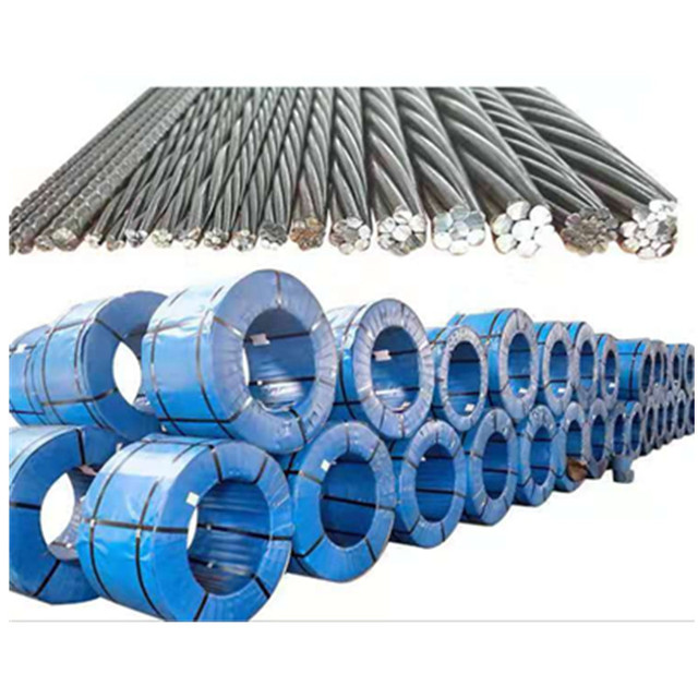High Carbon 7 Wire 12.7mm Low Relaxation Post Tensioned Cable Pc Steel Strand