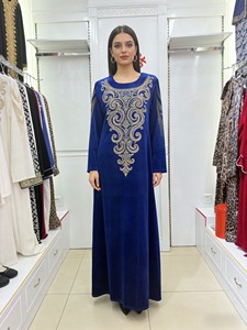Abito lungo con diamanti, molto venduto, con misurazioni specifiche, vestito etnico con base in pietre grandi, Abaya, <span class=keywords><strong>abbigliamento</strong></span> da <span class=keywords><strong>donna</strong></span> - Product Image 5
