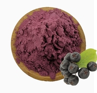 Rijk aan anthocyanen Aronia poeder, voedingskwaliteit, fabriekslevering, antioxidant