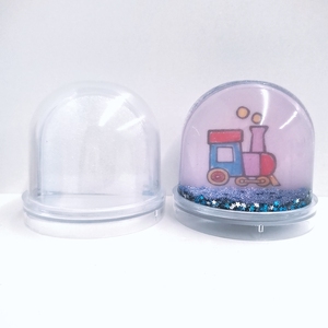 9*9*8.5cm <b>PS</b> Plastic Snow Globe DIY Kids Craft Educational Toy Empty Photo Watering Kits for Children - Product Image 3
