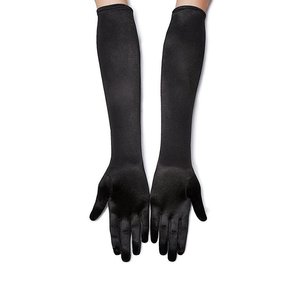 Gants longs en satin vert de haute qualité de la marque TG pour Halloween, costumes de soirée, longueur coude 22 pouces, pour robe de mariée - Product Image 2