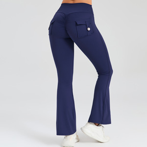 Soft High Waist Sports Yoga Pants Scrunch Peach Butt Workout Athletic Leggings Running Gym <strong>Tights</strong> - Product Image 5