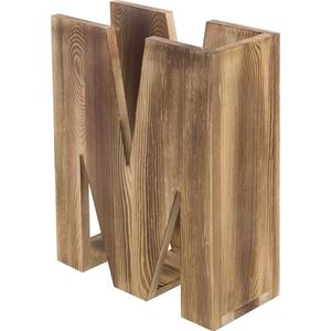 Organizador de Archivos de Escritorio en Forma de M de Madera Sólida, Estante para Revistas, Caja de Almacenamiento para Sala de Estar y Organizador de Archivos de Escritorio de Madera - Product Image 1
