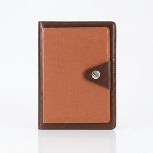 Agenda de Tapa Dura A5 Premium Aurelux, Elegante Cierre de Botón a Presión, Cubierta de Yute Texturizada de Dos Tonos con Impresión UV para Oficina - Product Image 3