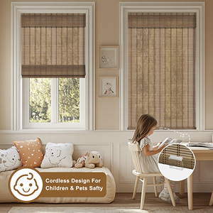 Cordless <strong>Bamboo</strong> <strong>Blind</strong> Environmentally Friendly Fabric <strong>Bamboo</strong> Shades for Outdoor Privacy Installation for Hotels Gardens - Product Image 5