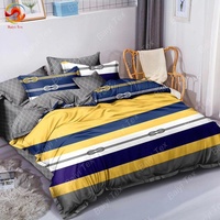 Vente de gros Draps de lit Queen Size Draps plats 3 pièces en 1 jeu de draps de lit 3pcs Draps allumés 2 places