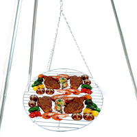 Grille de barbecue réglable en acier inoxydable