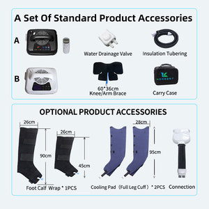 ชุดอุปกรณ์บำบัดความเย็น SHUGUAN Ice <span class=keywords><strong>Cryo</strong></span> <span class=keywords><strong>Cuff</strong></span> สำหรับขาและแขน ระบบบำบัดความร้อน/ความเย็น สำหรับการฟื้นฟูร่างกาย อุปกรณ์บำบัดฟื้นฟูสมรรถภาพ - Product Image 4