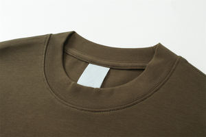 Camiseta de manga larga de algodón pesado de alta calidad con hombros caídos lavados con ácido Vintage personalizada de gran tamaño para hombres - Product Image 5