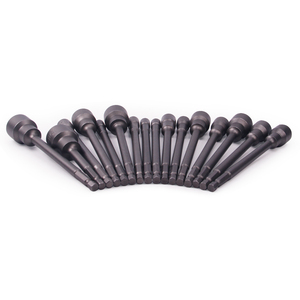 S2 Magnetic Allen Hex <strong>Socket</strong> H5 6 7 8 9 10 11 12 13 14 15 16 17 18 19mm Nut Screwdriver Bits 1/4 Shank 42 65 100 150 200mm - Product Image 5