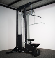 Machine de musculation 2-en-1 à câble en titane, prix usine, pour lat pulldown et rameur, avec pile de poids de 300 lb pour l'entraînement de force