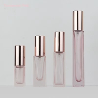 Flacon de parfum portable de luxe haut de gamme en verre de 10 ml, vaporisateur à pression de 3 ml, flacon échantillon vide de 5 ml pour sérum de soin de la peau