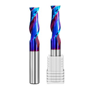 Fresa de extremo plano sólida cuadrada de 2 filos con recubrimiento HRC65, 3 mm de corte, mecanizado OEM - Product Image 1