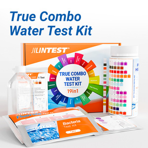 Kit <span class=keywords><strong>de</strong></span> Prueba <span class=keywords><strong>de</strong></span> Agua 19 en 1, Tira Reactiva para Análisis Completo <span class=keywords><strong>de</strong></span> Agua Potable, Detecta <span class=keywords><strong>Plomo</strong></span>, Bacterias, Flúor y Metales Pesados en Agua del Grifo - Product Image 1