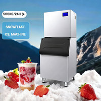 Machine à glaçons BINGEEDIY à nettoyage automatique, 500 kg, glace fraîche et propre, pour les pâtisseries