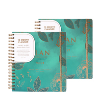 Carnet à spirales personnalisé avec logo imprimé, agenda quotidien, hebdomadaire, mensuel, carnet de planification, journal de manifestation pour l'université