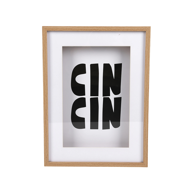 Customizable Modern MDF Wood Frame Glass