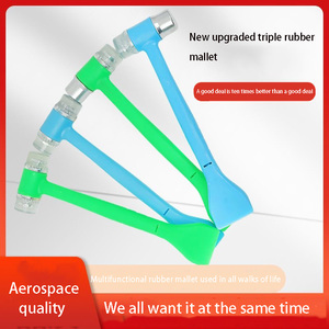 <span class=keywords><strong>Marteau</strong></span> en caoutchouc élastique OEM neuf 3-en-1 spécial pour l'installation de portes et fenêtres, avec manche long en nervure de bœuf haute élasticité, <span class=keywords><strong>marteau</strong></span> solide - Product Image 2